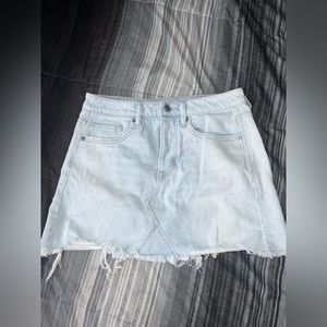 Jean mini skirt